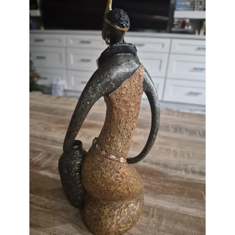 Turtle King Giovanni Giftware Collection Elegant African Woman Figurine 10 Inch